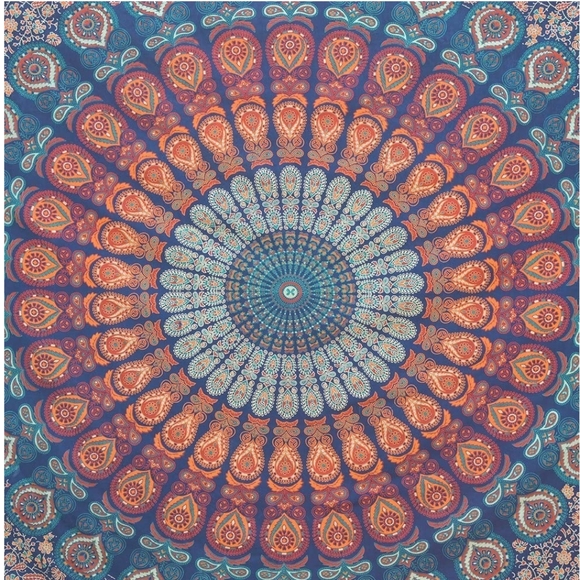 BOHO Mandela Tapestry Wall Art Hanging Bed Sheet - Picture 4 of 6